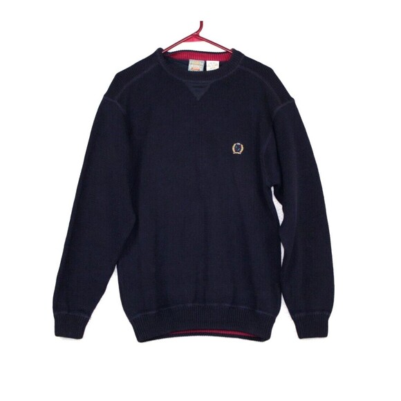 Ozark Wilderness Outfitters Mens Navy Heavy Knit Pullover Sweater Size Medium - Picture 9 of 9